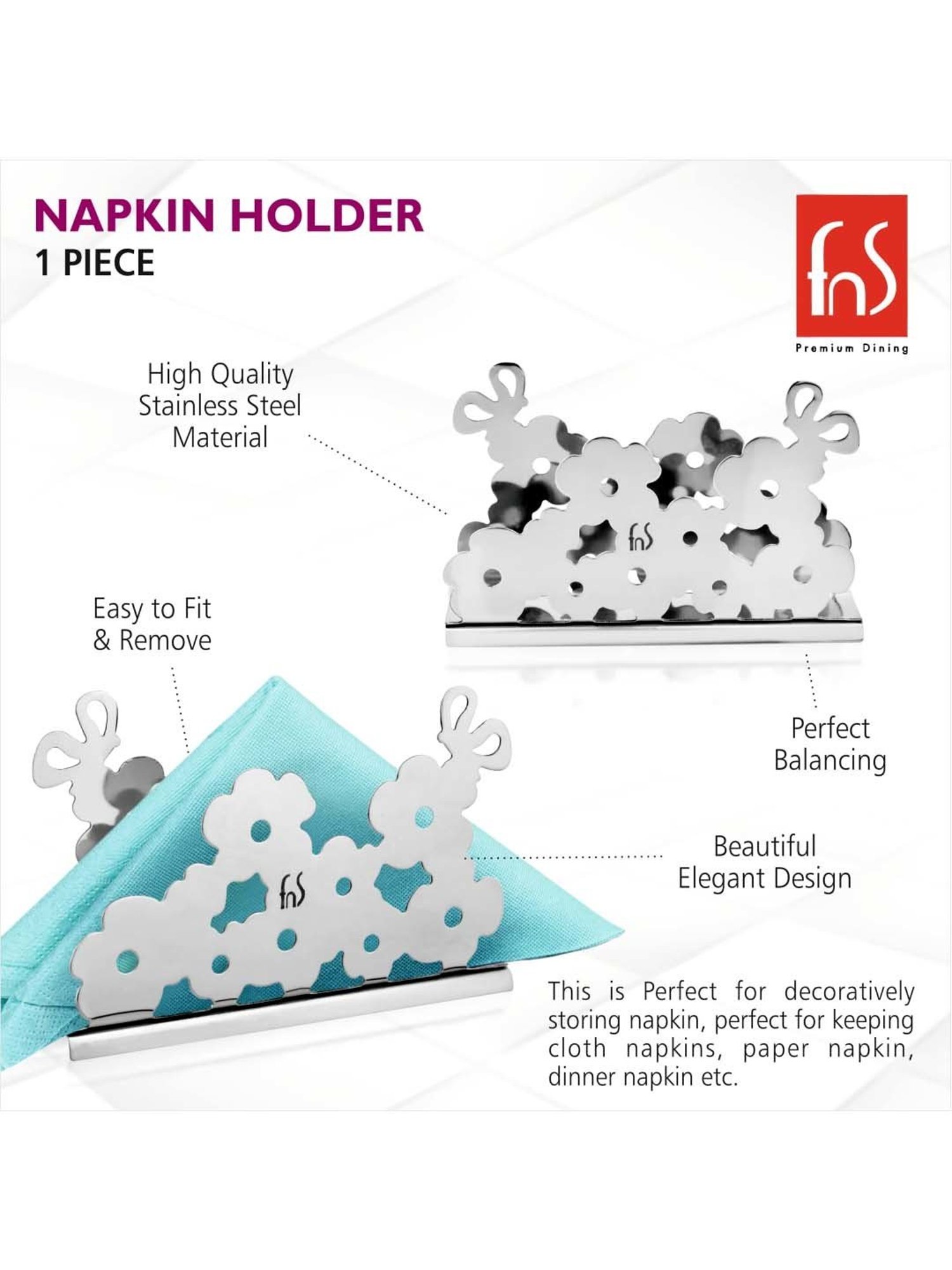 ExclusiveLane The Dancing Peacock Brown Sheesham Wood Napkin Holder - Set of 1