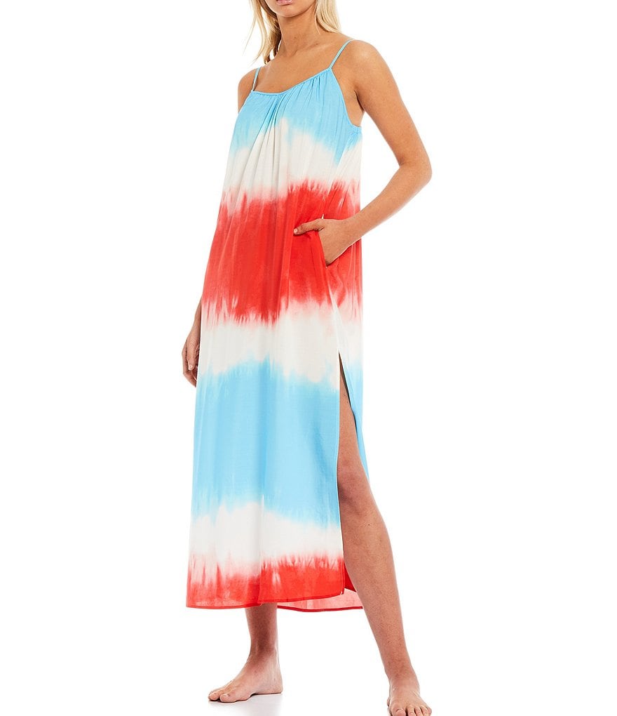 Jasmine & Ginger Multi Print Woven Maxi Nightgown