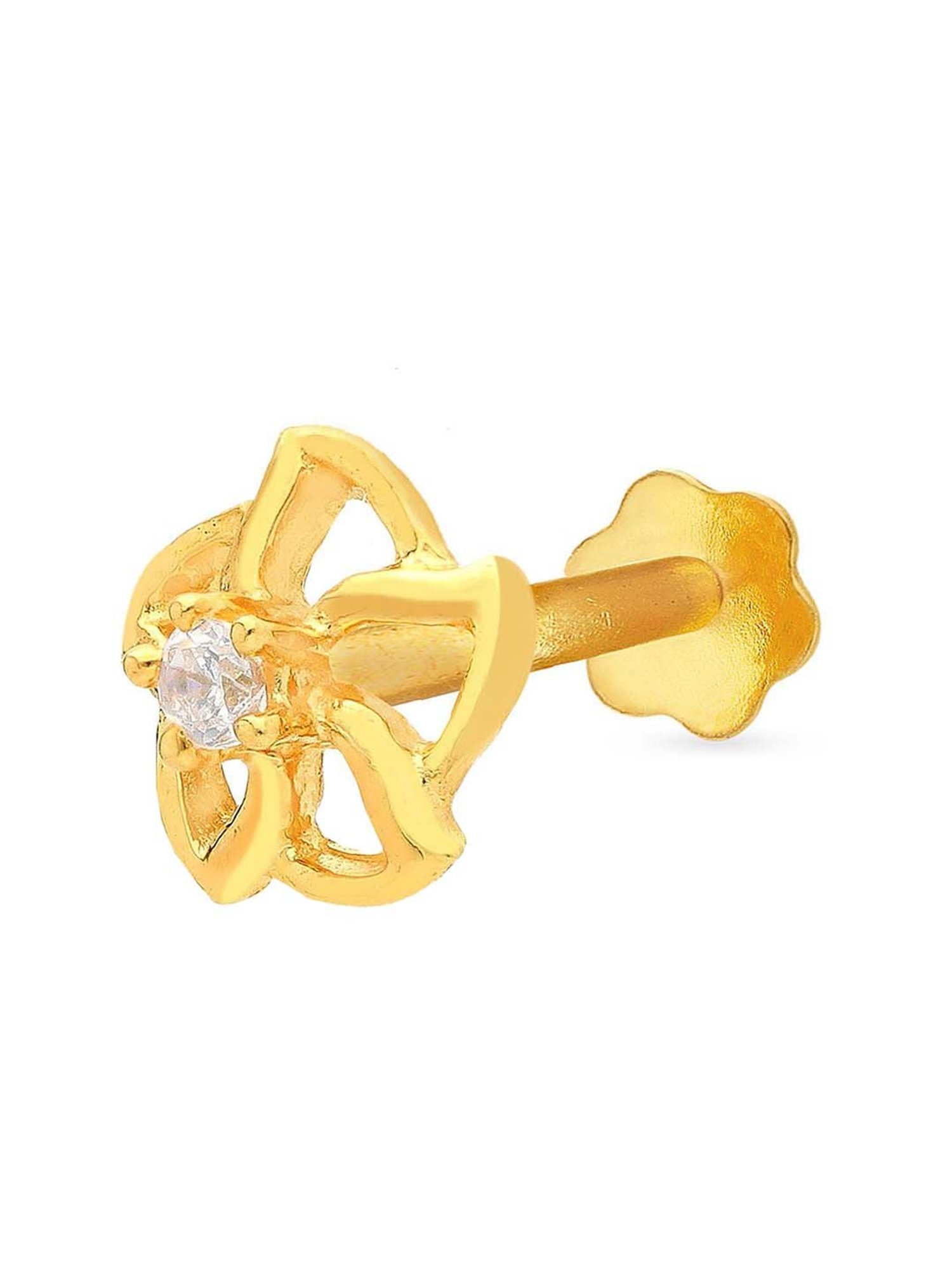 Malabar Gold and Diamonds 22k Gold Nosepin for Women