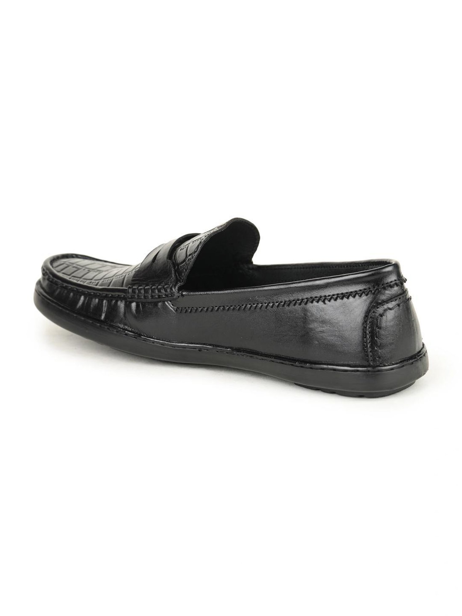 Britmen Men's Black Casual Loafers