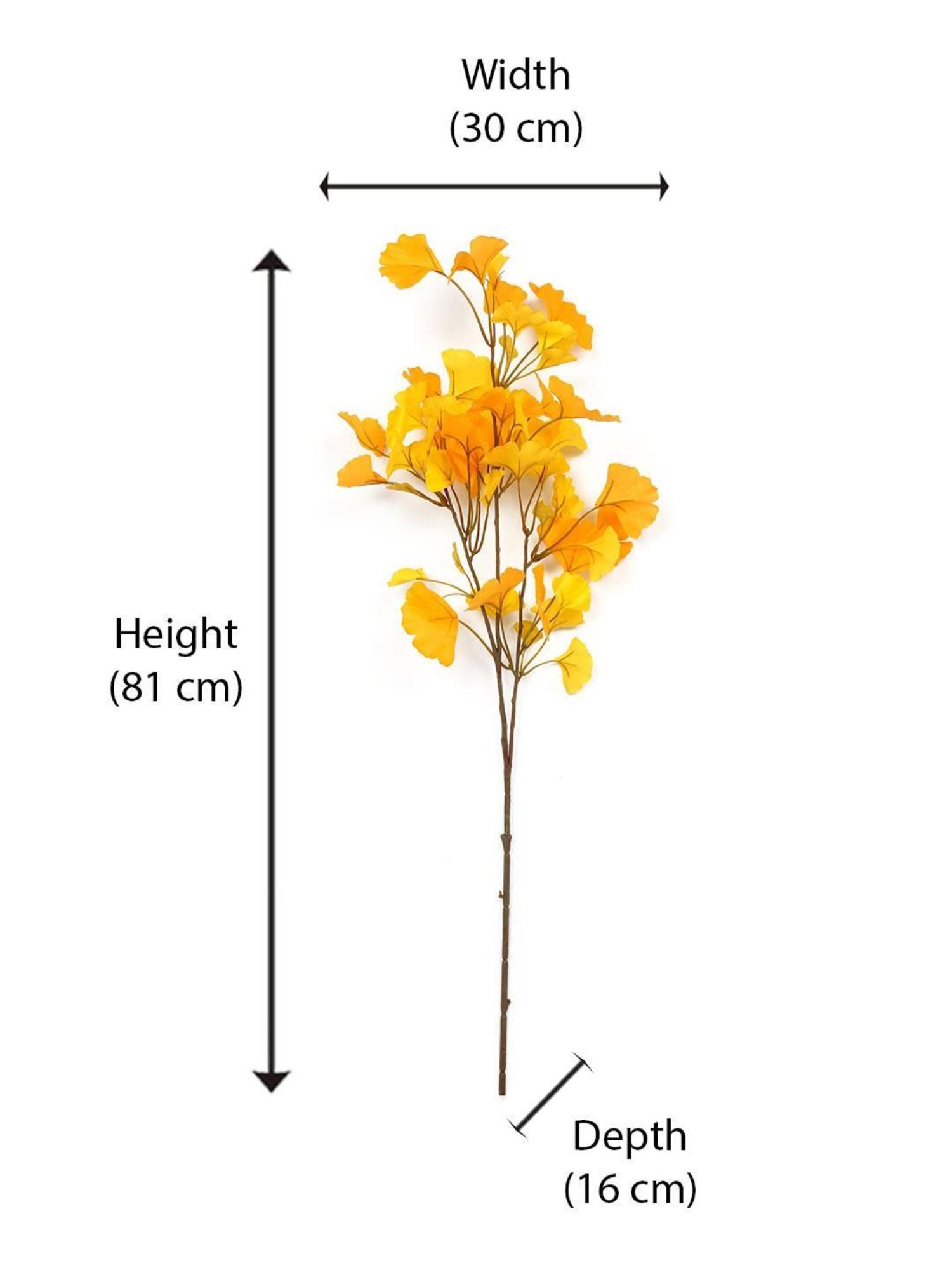 @home by Nilkamal Paradise Artificial Stick|for Home D&iquest;cor|Pack of 1|81 cm|Yellow