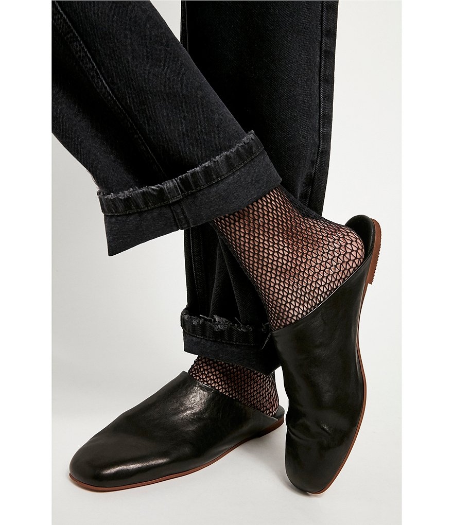 Free People Reese Leather Flat Mules