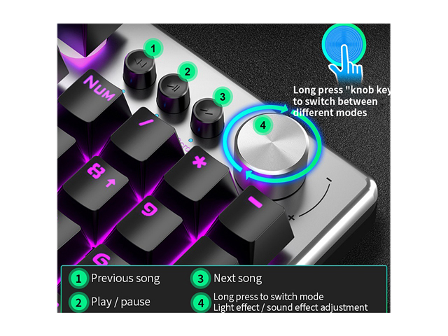 2, 60% Wired/Wireless Mechanical Keyboard (Kailh Box Brown Switch/White Case) - Full Keys Programmable - True RGB Backlit - Tap Arrow Keys - Double Shot PBT Keycaps - NKRO - 1900mAh Battery