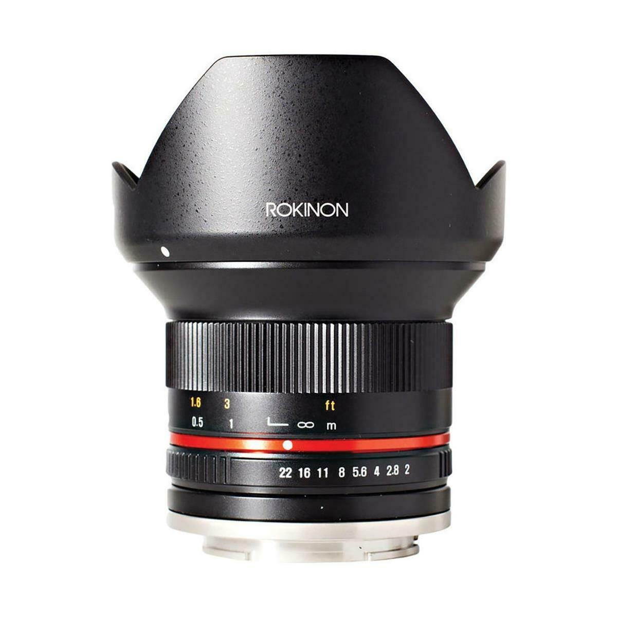 Rokinon 12mm f/2.0 NCS CS Lens for Sony E Mount Nex Series Mirrorless Cameras