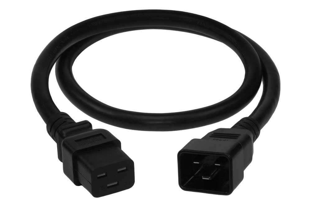 SF Cable, 6ft IEC C20 to C19, 12/3 SJT (20A 250V)