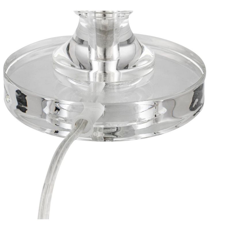 Vienna Full Spectrum Traditional Table Lamps Set of 2 Crystal Gallery Bling Fabric Shade Living Room Bedroom Bedside Nightstand