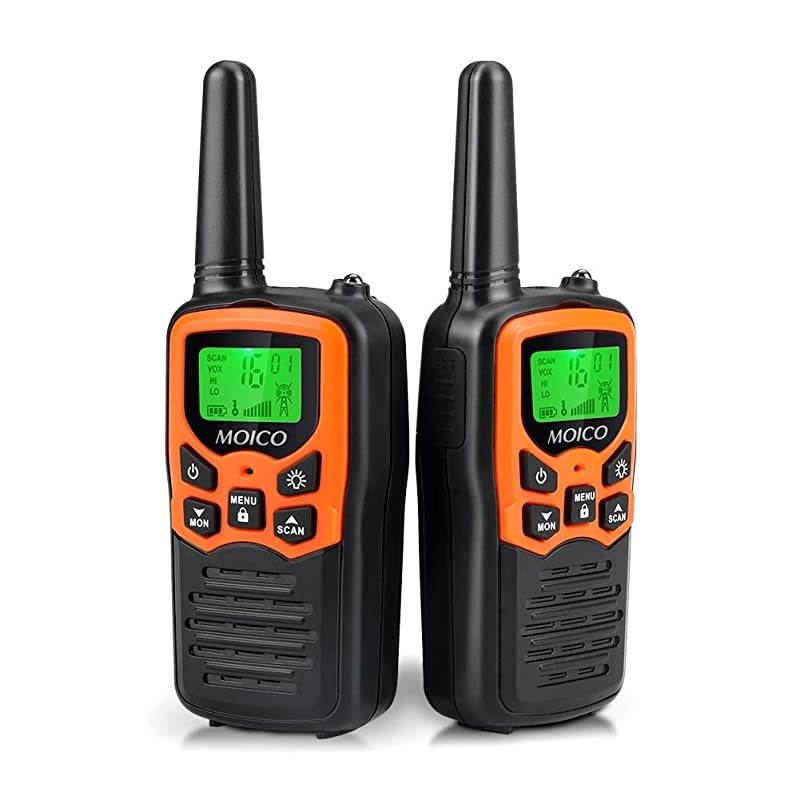 Talkies Long Range for Adults TwoWay Radios Up to 5 Miles in Open Fields 22 Channels FRSGMRS VOX Scan LCD Display with LED Flashlight Ideal for Field Survival Biking Hiking Camping