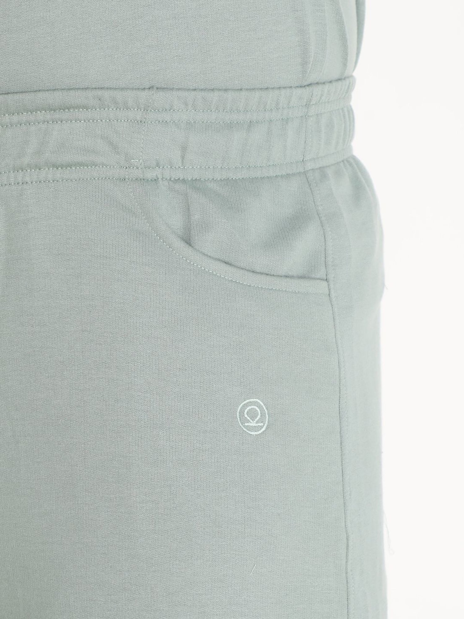 Chkokko Pastel Green Cotton Relaxed Fit Track Suit