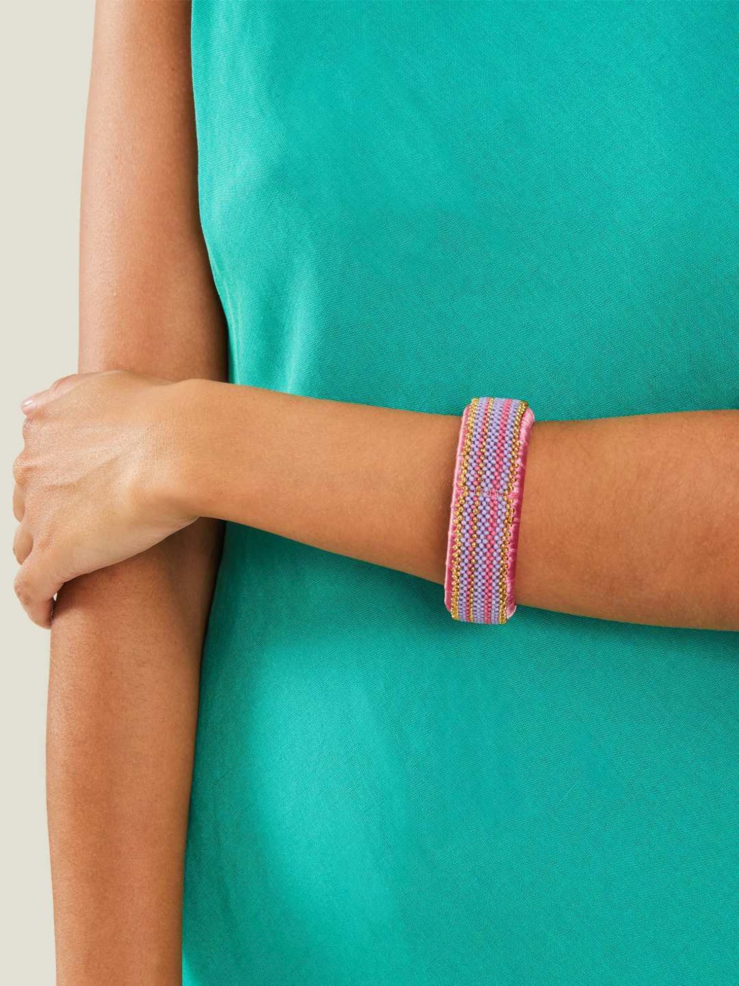 Accessorize London Women's Multi Beaded Bangle (One Size)