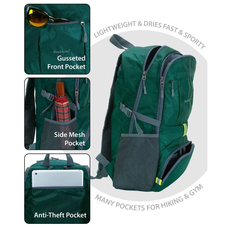 Rockland 19'' Packable Stowaway Backpack - Green