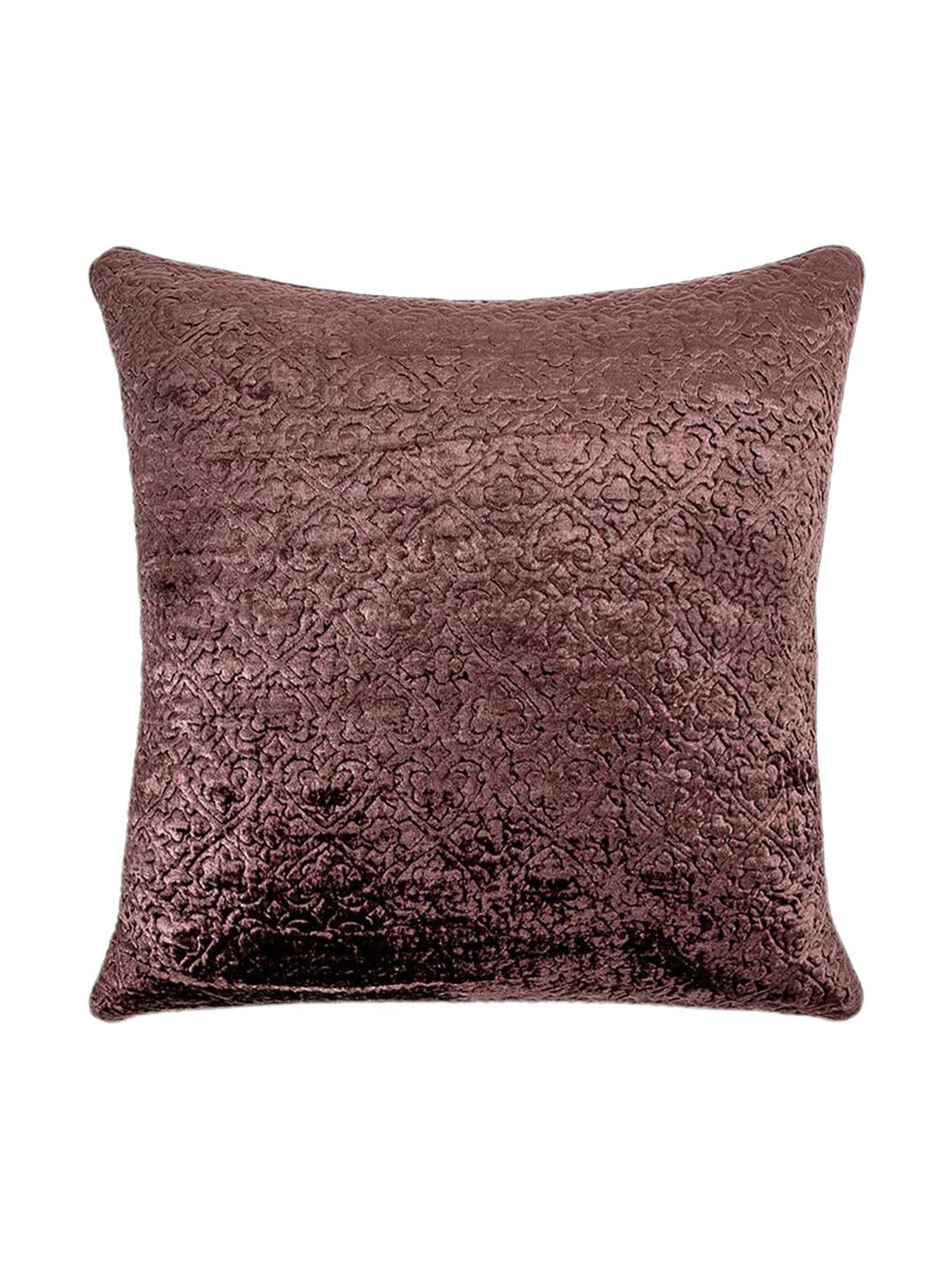 Home4U Brown Velvet Cushion Cover