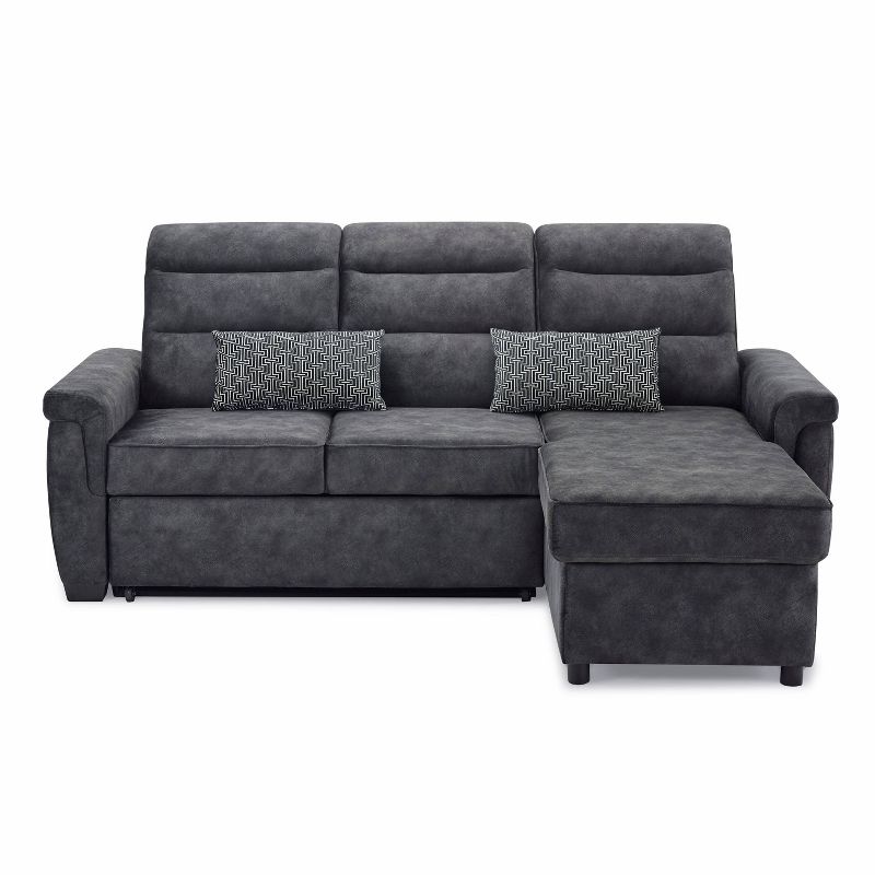 Florence Sectional Sofa Dark Gray - Serta
