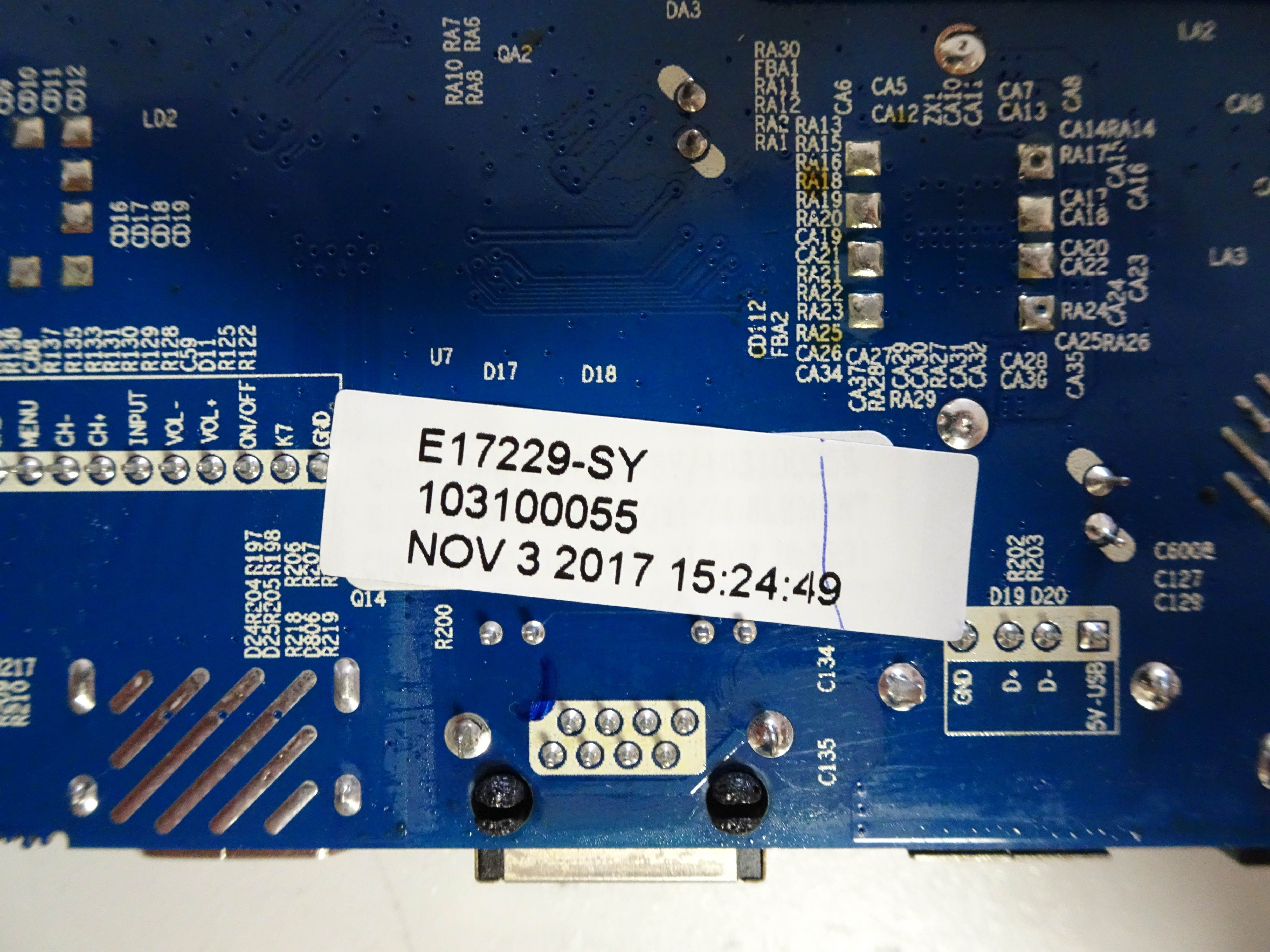 Element E4SFT5017 Main Board (CV6586H-A50, 79H1282) E17229-SY