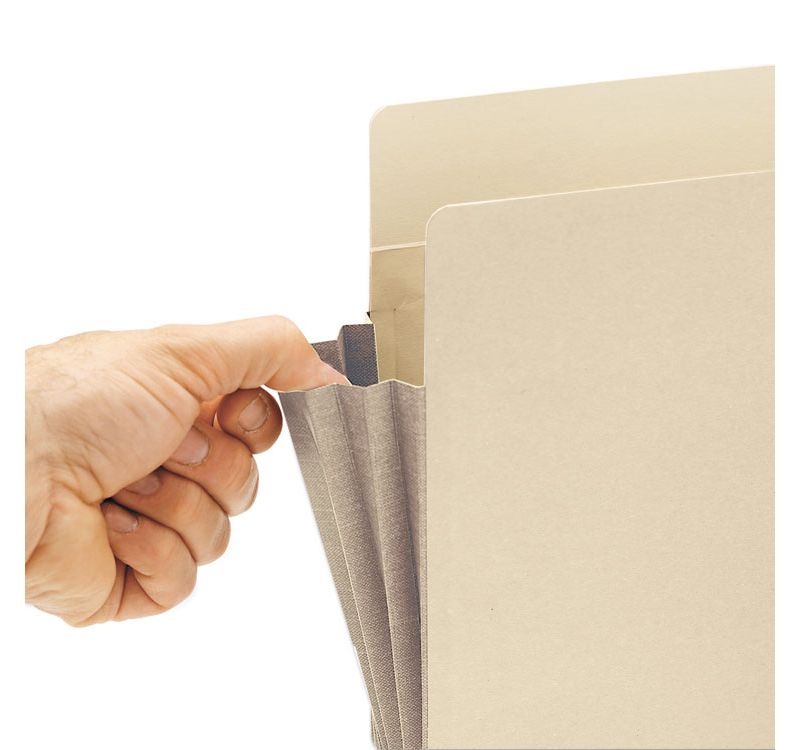 Smead 5 1/4" Exp End Tab File Pockets with Tyvek Letter Manila 10/Box 75174