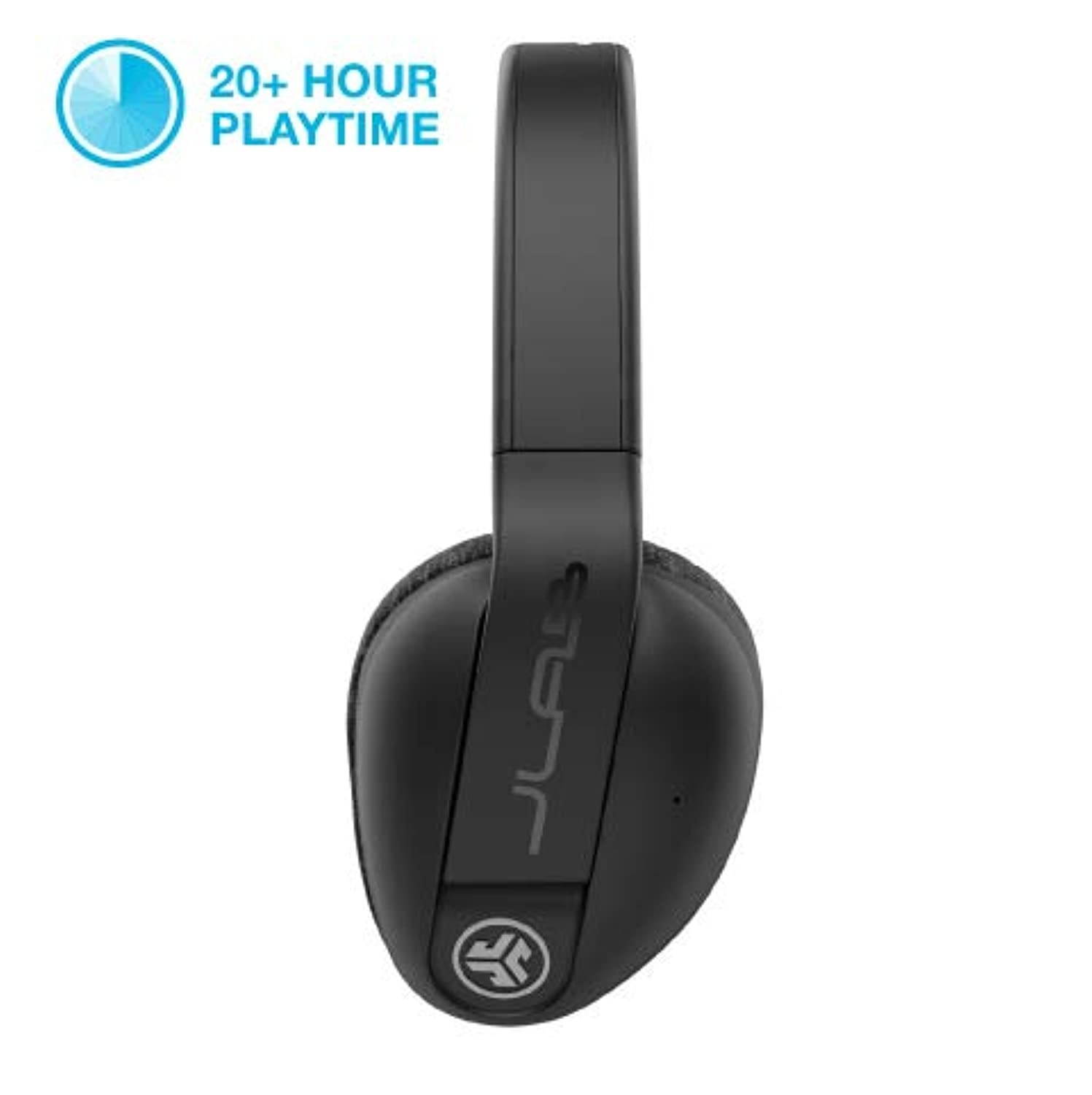 JLab Audio Flex Sport Gym Workout Headphones with Bluetooth 4.2 | 20-Hour Battery Life | Custom EQ3 Sound | Play, Pause, Answer, Hang Up Phone Calls | Black (HBFLEXSPORTRBLK4)