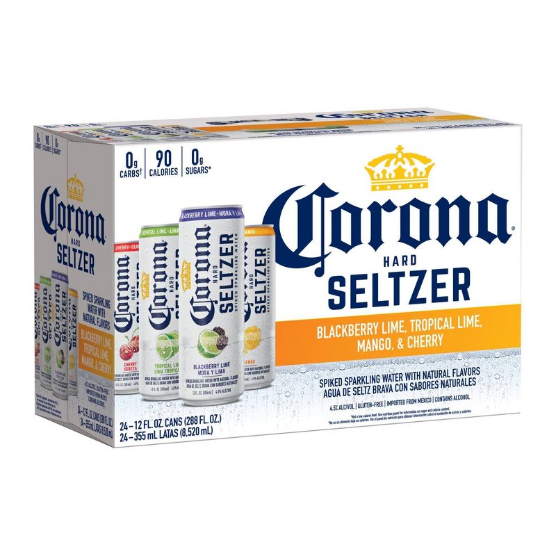 Corona Hard Seltzer Variety Pack - 24pk/12 fl oz Slim Cans