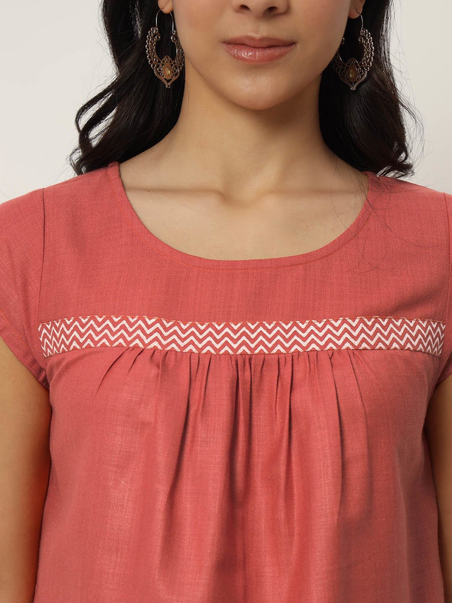 9rasa Coral Cotton Printed Ethnic Dress