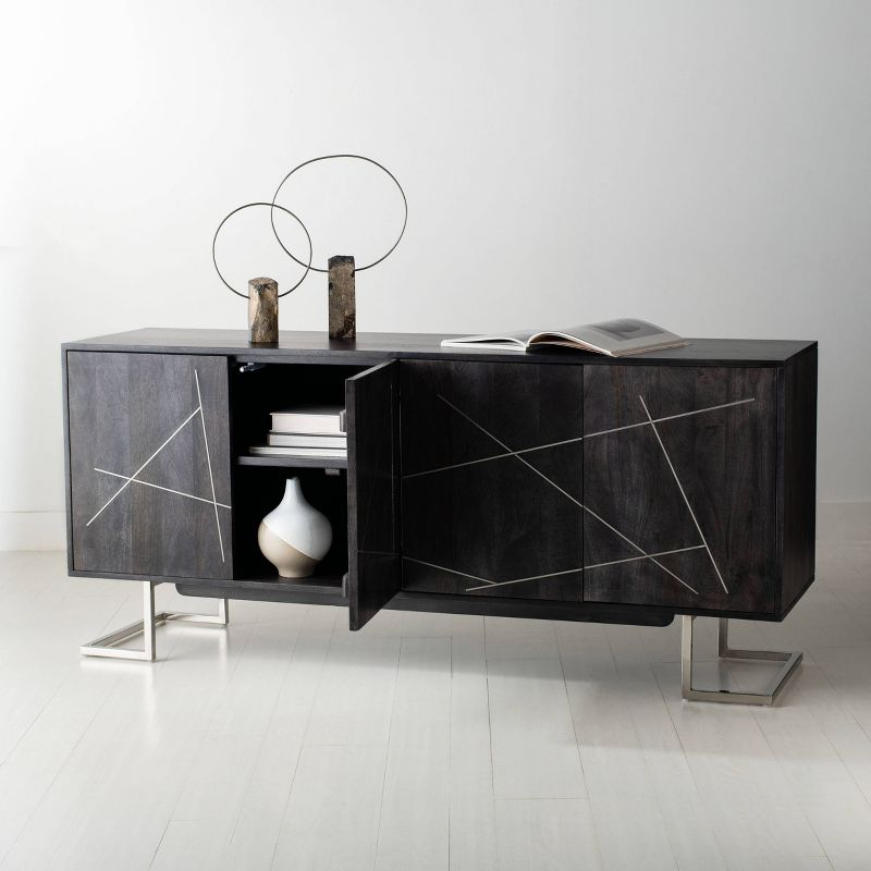 Carmel Sideboard Dark Brown/Black - Chique