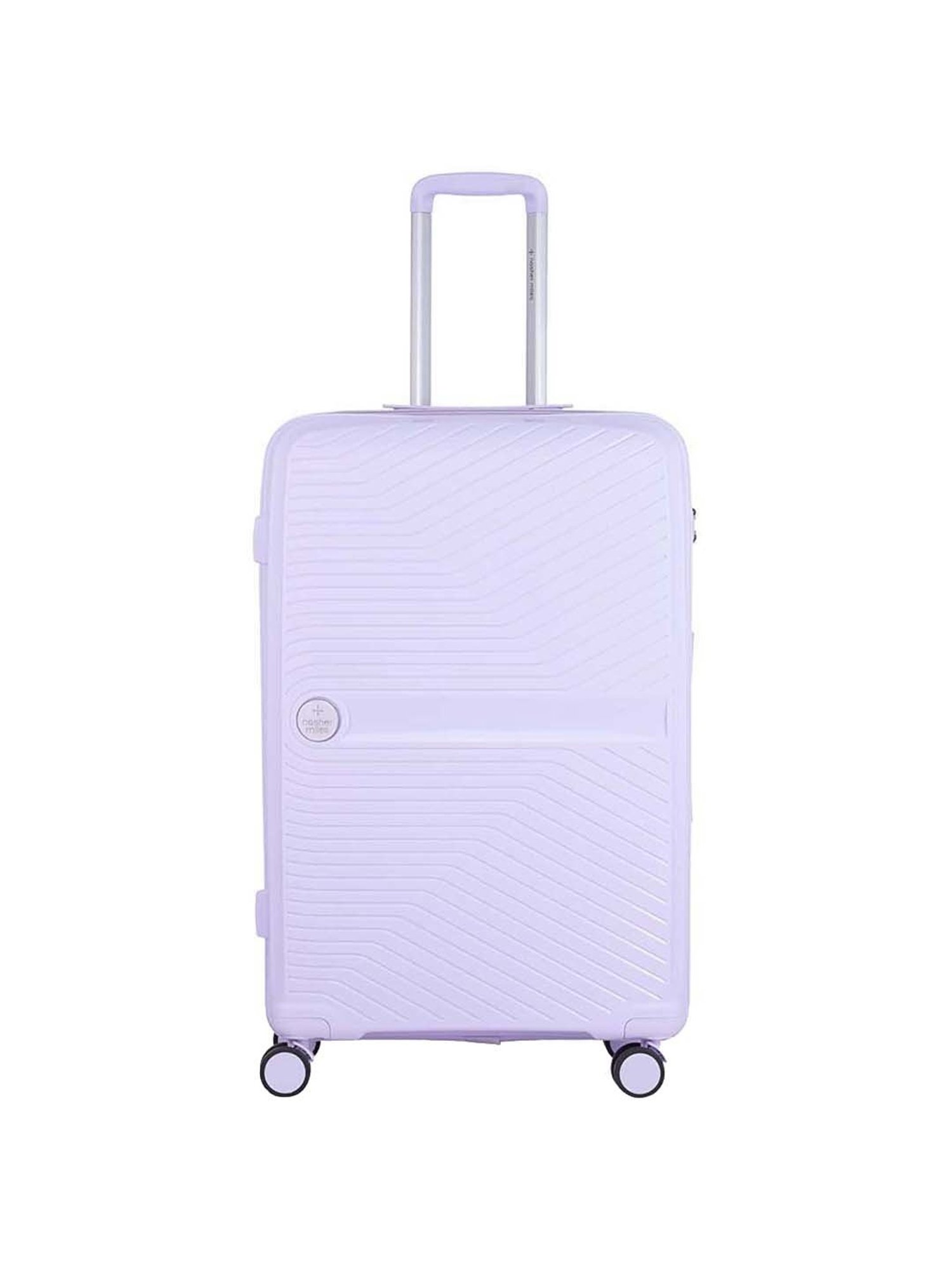 Nasher Miles Bruges Hard-Sided Polypropylene Check-in Luggage Pastel Purple 28 inch|75cm Trolley Bag