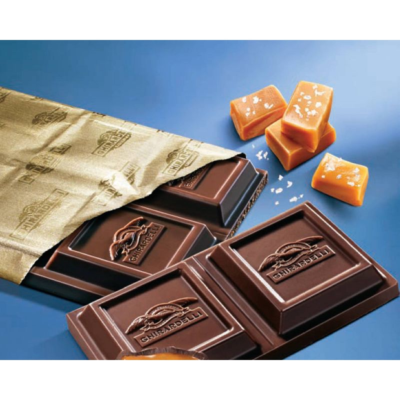 Ghirardelli Dark Chocolate & Sea Salt Caramel Bar - 3.5oz