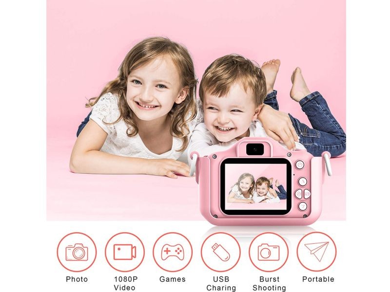 Kids Camera for Girls Boys, Kids Selfie Camera, Children's Camera 20.0MP HD Digital Video Camera for Children, Dual Camera Camcorder, 2.0 Inch IPS Screen, Great for 3-17 Y