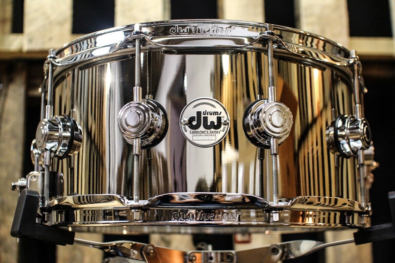 DW Collector's Nickel Over Brass 6.5x14 Snare Drum - DRVK6514SVC