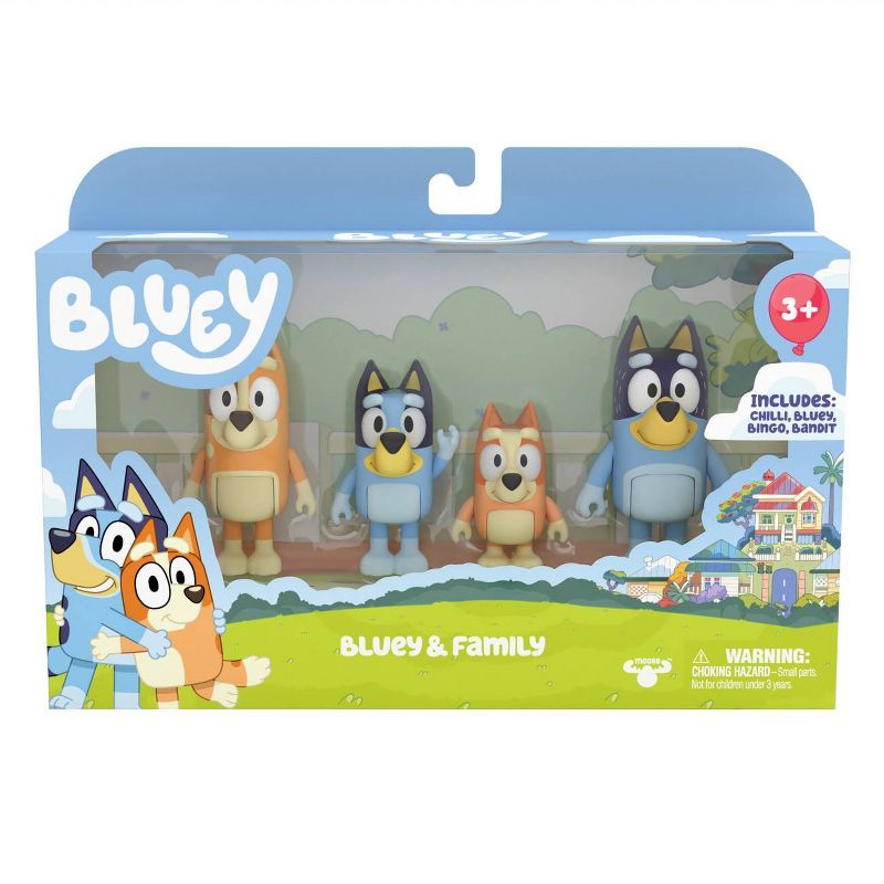 Bluey Family Figures - 4pk