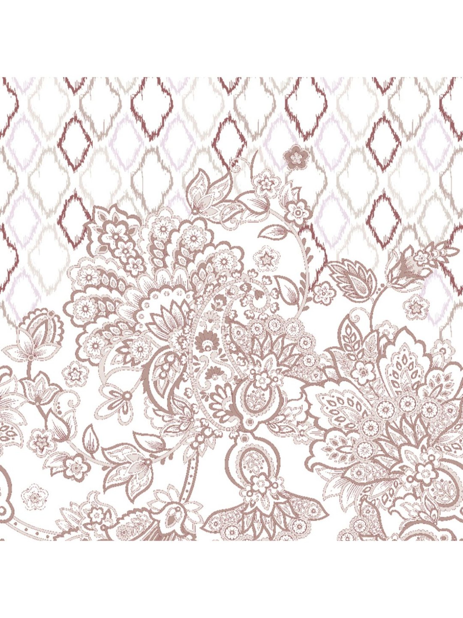 Spaces Red 144 TC Cotton Printed Double Bed Sheet with 2 Pillow Covers