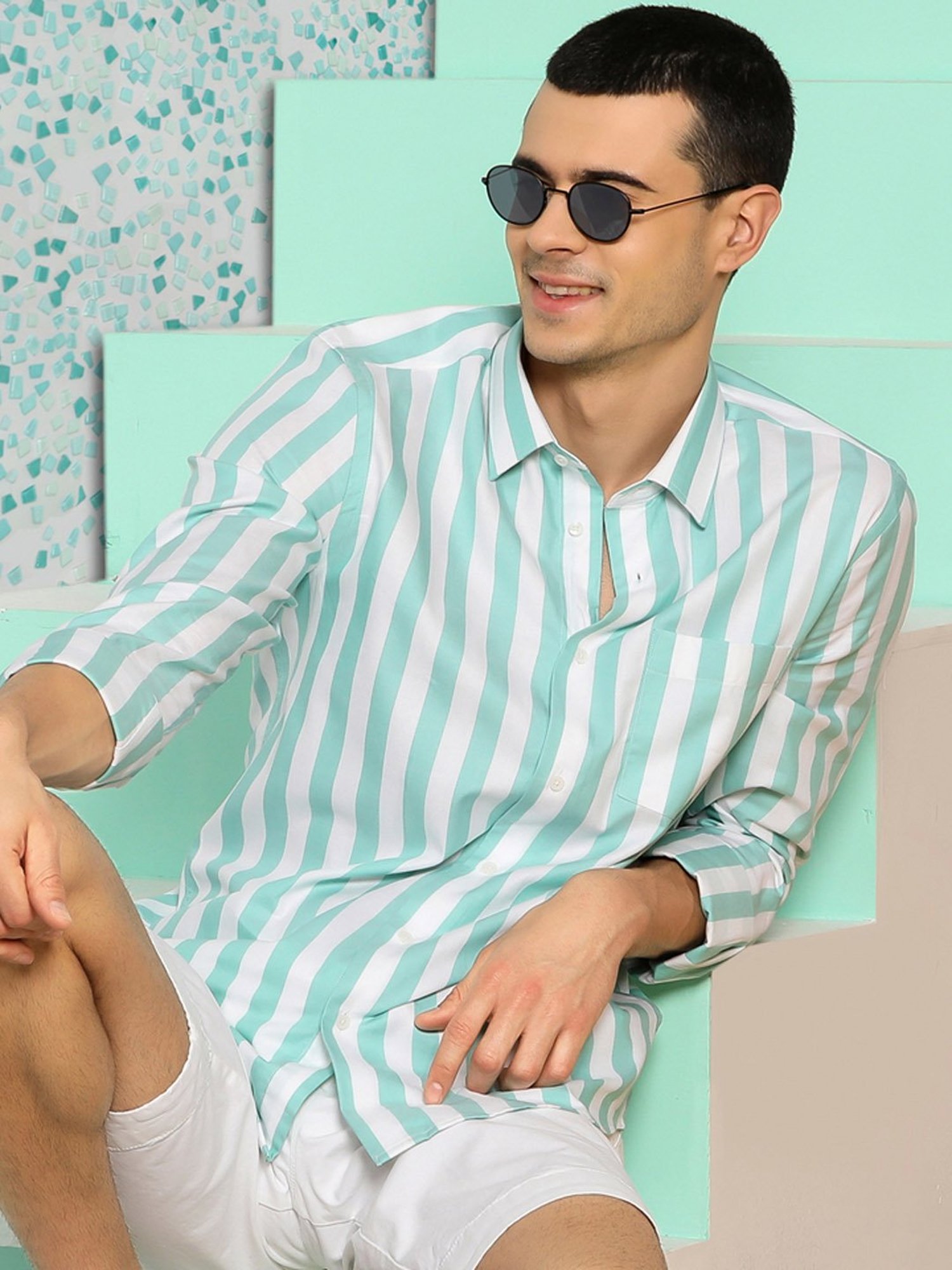 John Jacobs JJ S12810 Grey Polarized Round Sunglasses