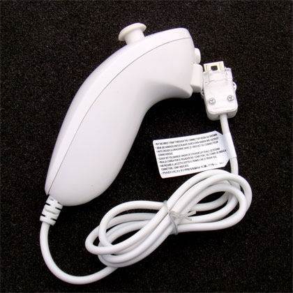 Motion Based Wired Nunchuck Controller for Nintendo Wii Console Video Game