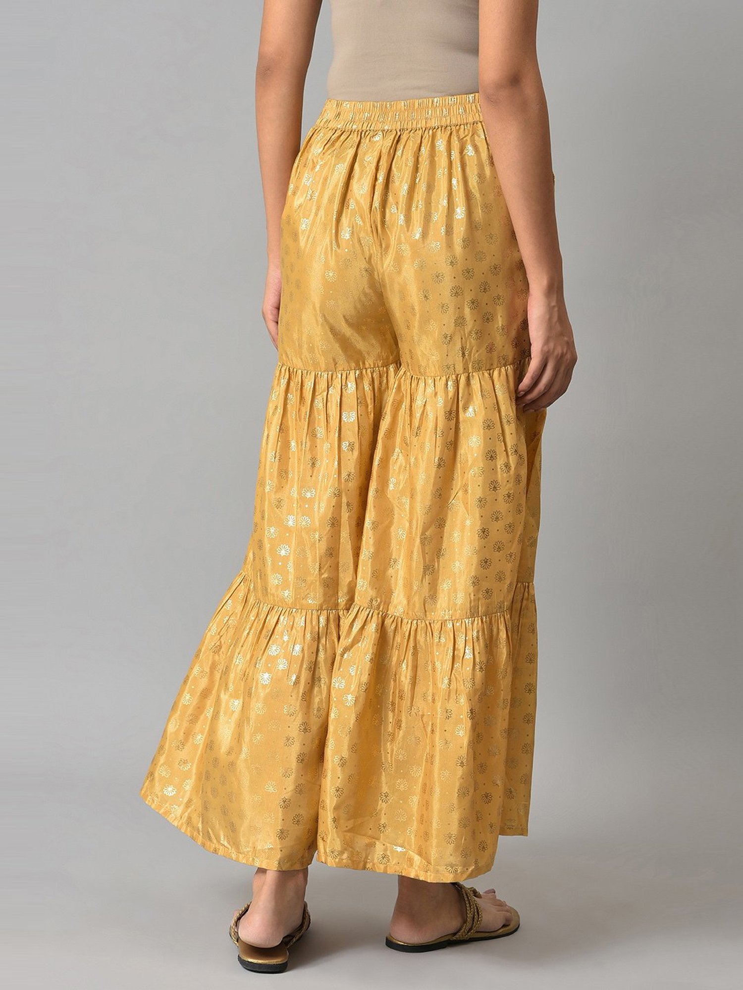 Elleven from Aurelia Golden Printed Sharara