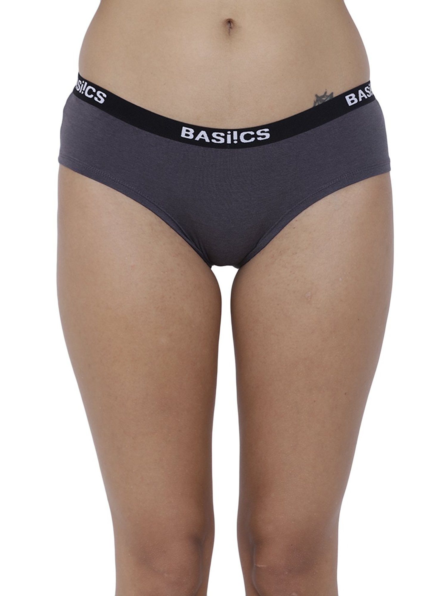 BASIICS by La Intimo Steel Grey Bikini Panty
