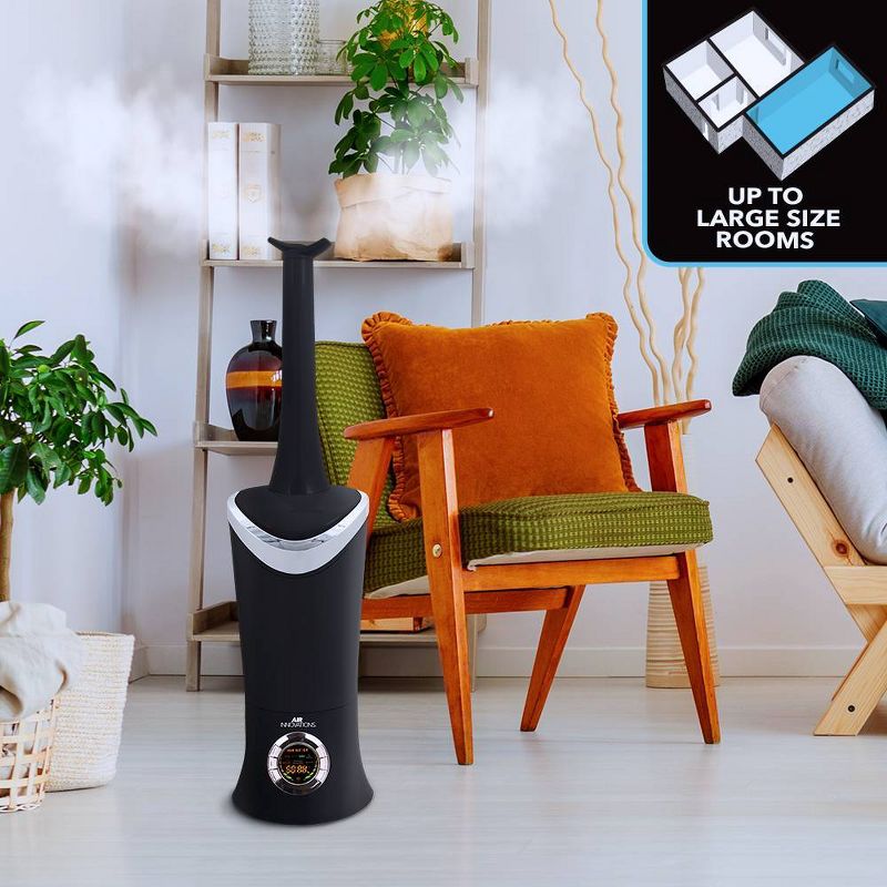 Air Innovations 1.7 Gal Ultrasonic Cool Mist Humidifier with Aroma Tray Black