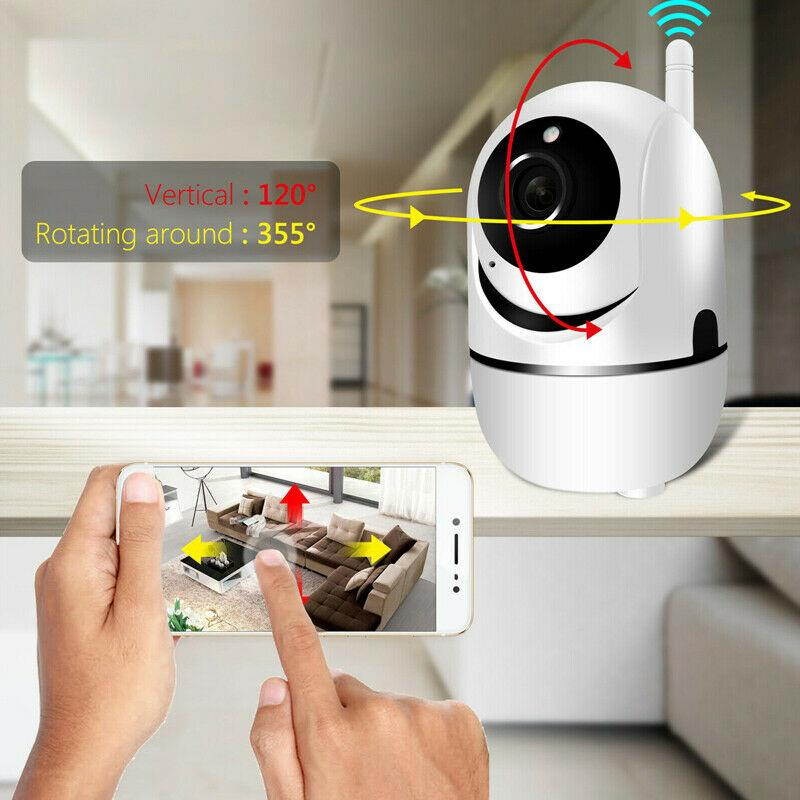 Rotatable 1080P HD Wireless WIFI IP CCTV Smart Home Security Surveillance Camera Night Vision Built-in Microphone With Megaphone Speaker Support SD Card Video Recording U.S.A