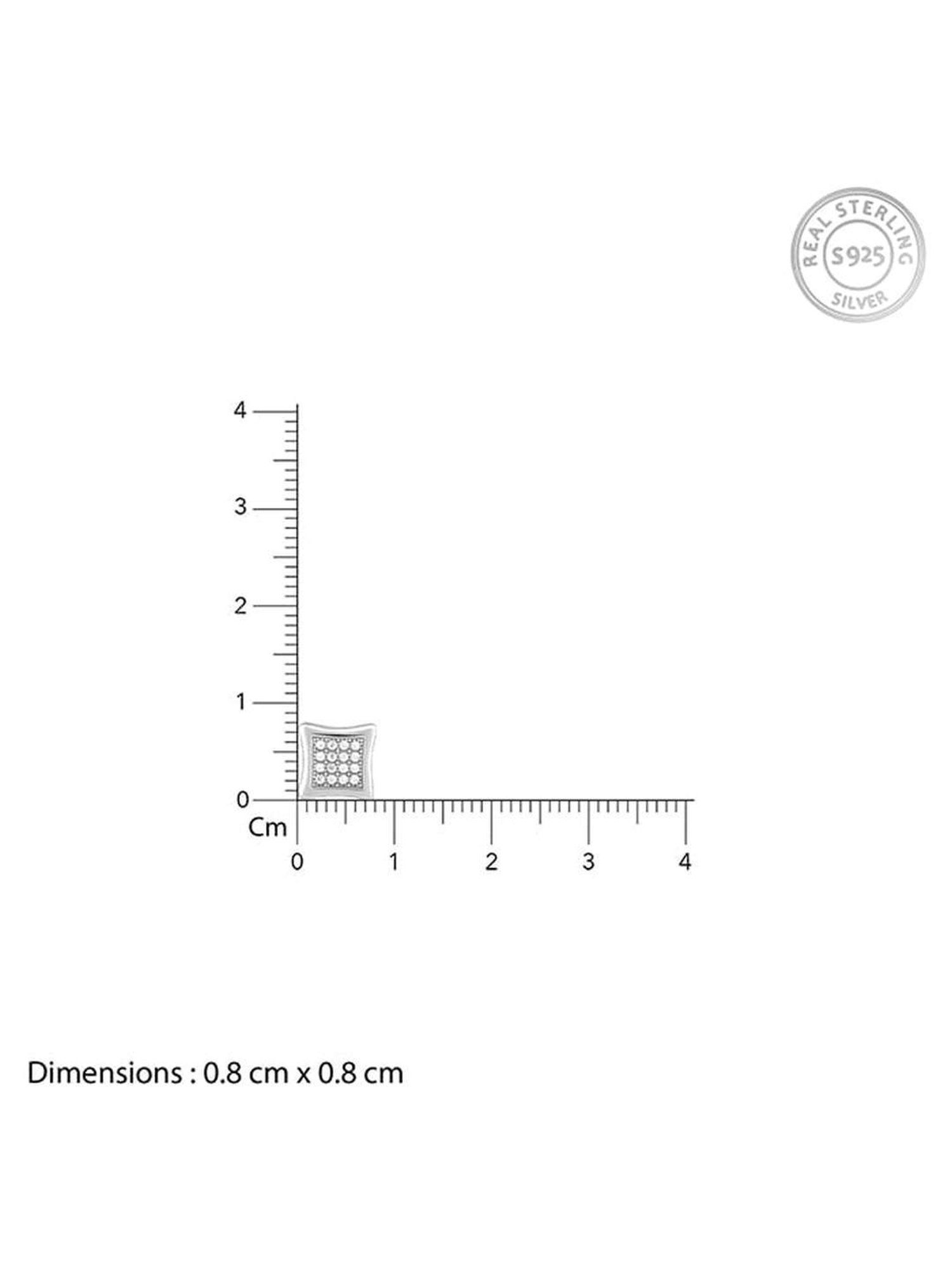 GIVA 925 Silver Glistening Stud Earrings for Women & Girls