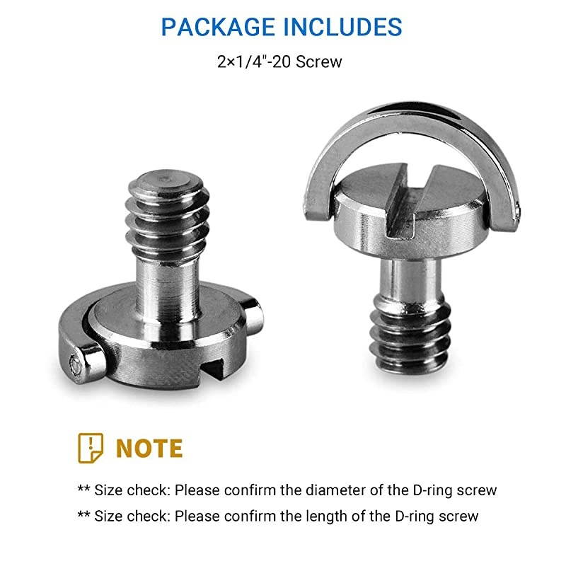 D Shaft DRing 14 Inch Thead Camera Screw for DSLR Camera Rig 838