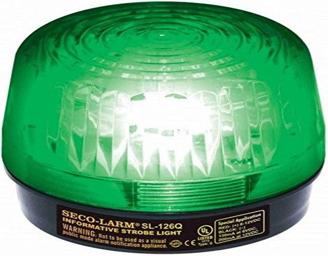 Seco-Larm Enforcer Xenon Strobe Light, 24VDC, Green Lens (SL-126-A24Q/G)
