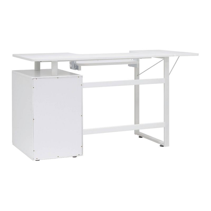 Pro-Line Sewing Table with Side Panel White - Sew Ready