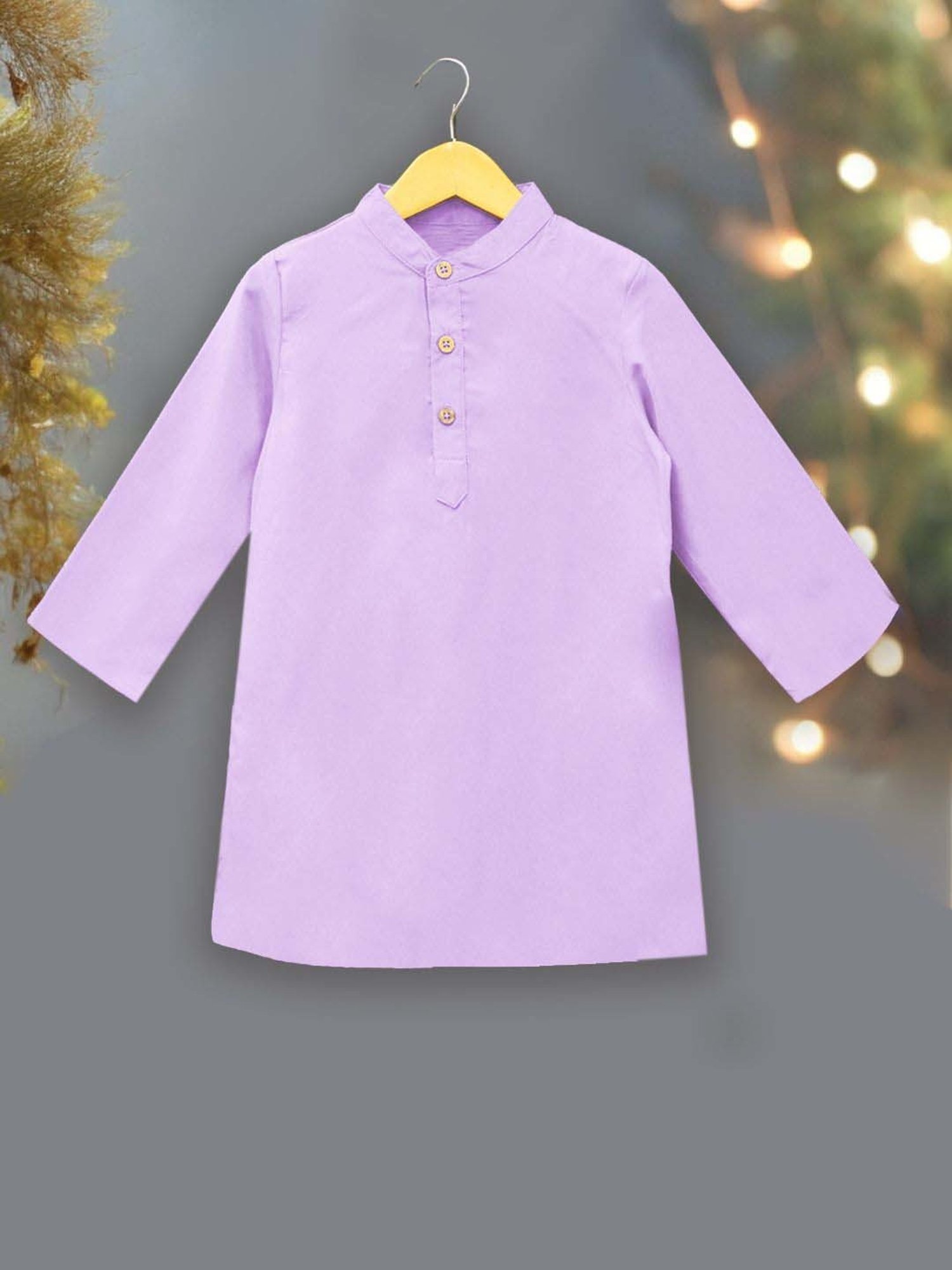 VASTRAMAY Boys Yellow & White Cotton Printed Full Sleeves Kurta Sets