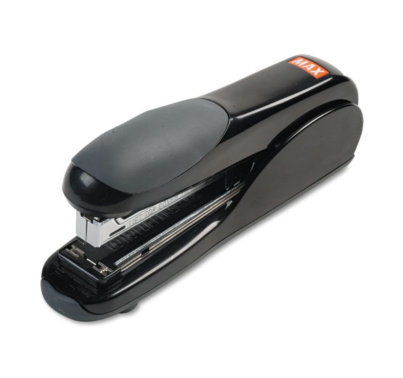 Max Flat-Clinch Standard Stapler 30-Sheet Capacity Black HD50DFBK