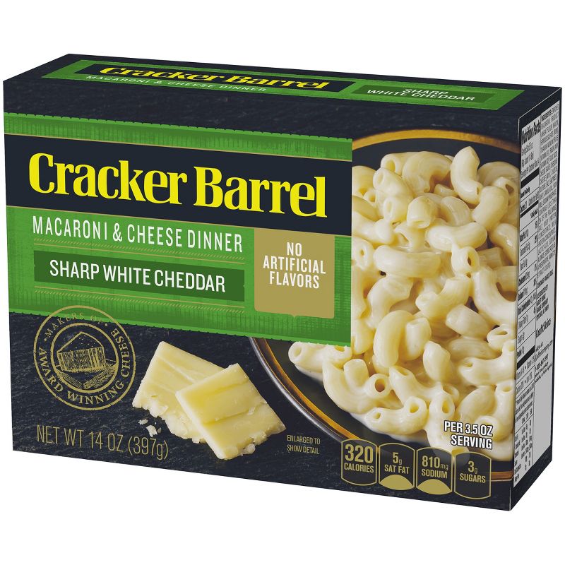 Cracker Barrel Sharp White Cheddar Macaroni & Cheese Dinner - 14oz