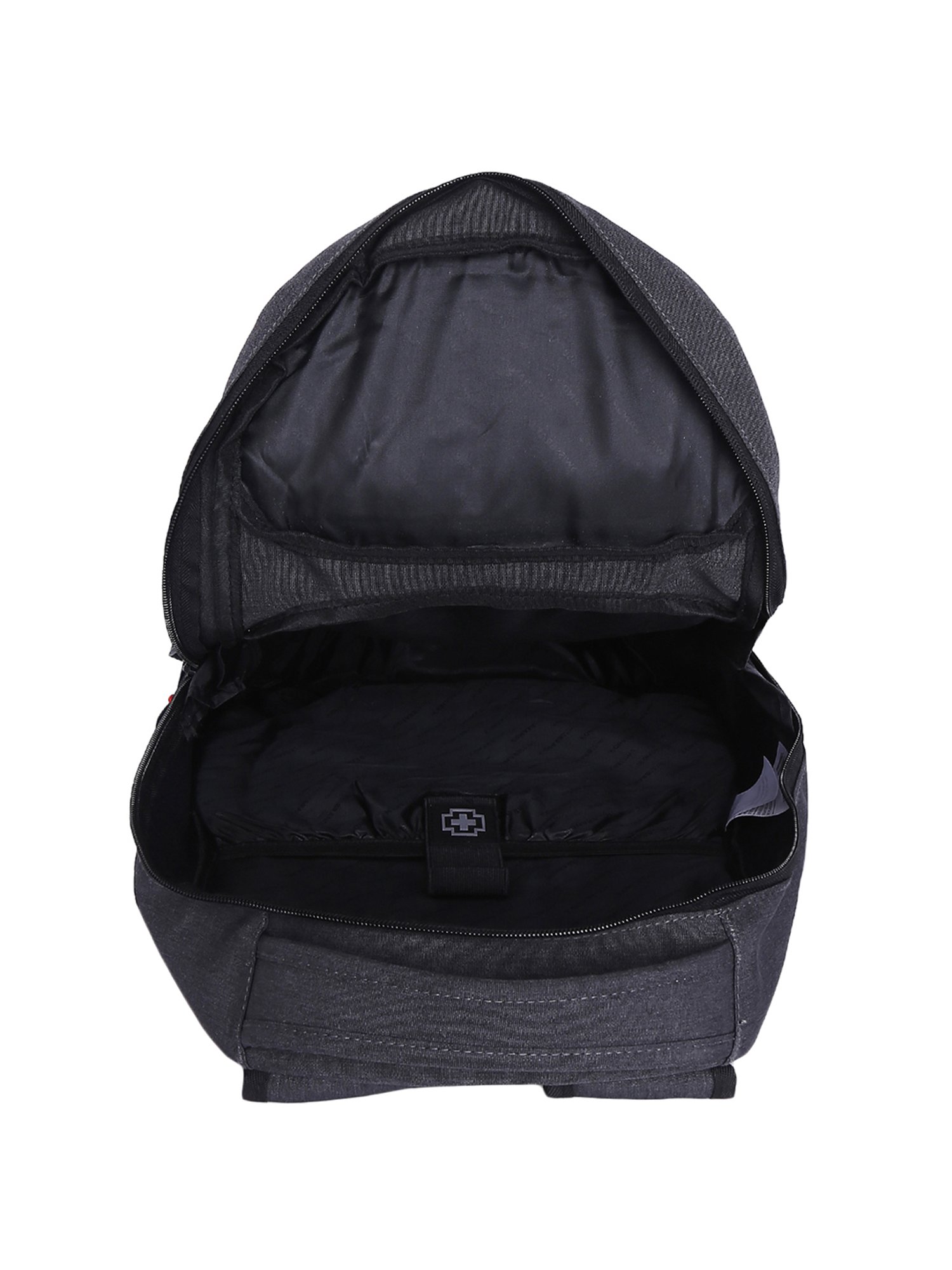 Swiss Brand Maine Daypack 28 Ltr Dark Grey & Blue Medium Laptop Backpack