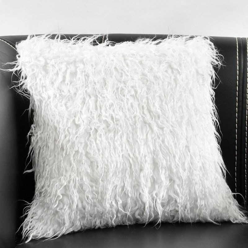 Luca Throw Pillow White - Lush Décor