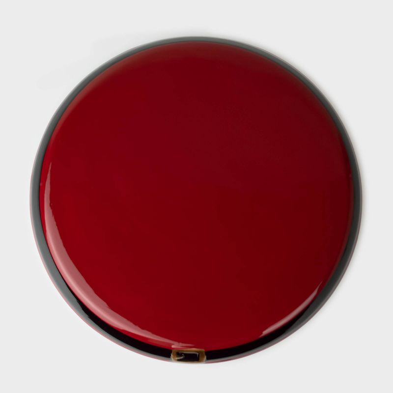 12" Ceramic Santa Cake Platter - Peppermint & Pine