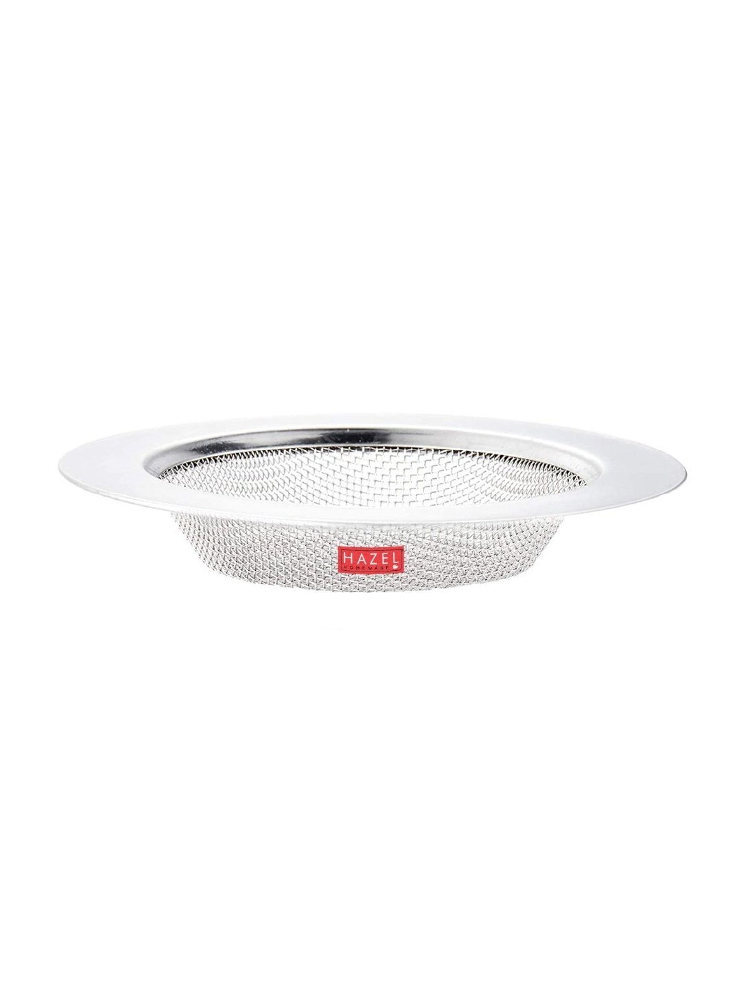 HAZEL Silver Stainless Steel Kitchen Sink Strainer, Wash Basin Drainer Filter (Dia: 9.3 cm)