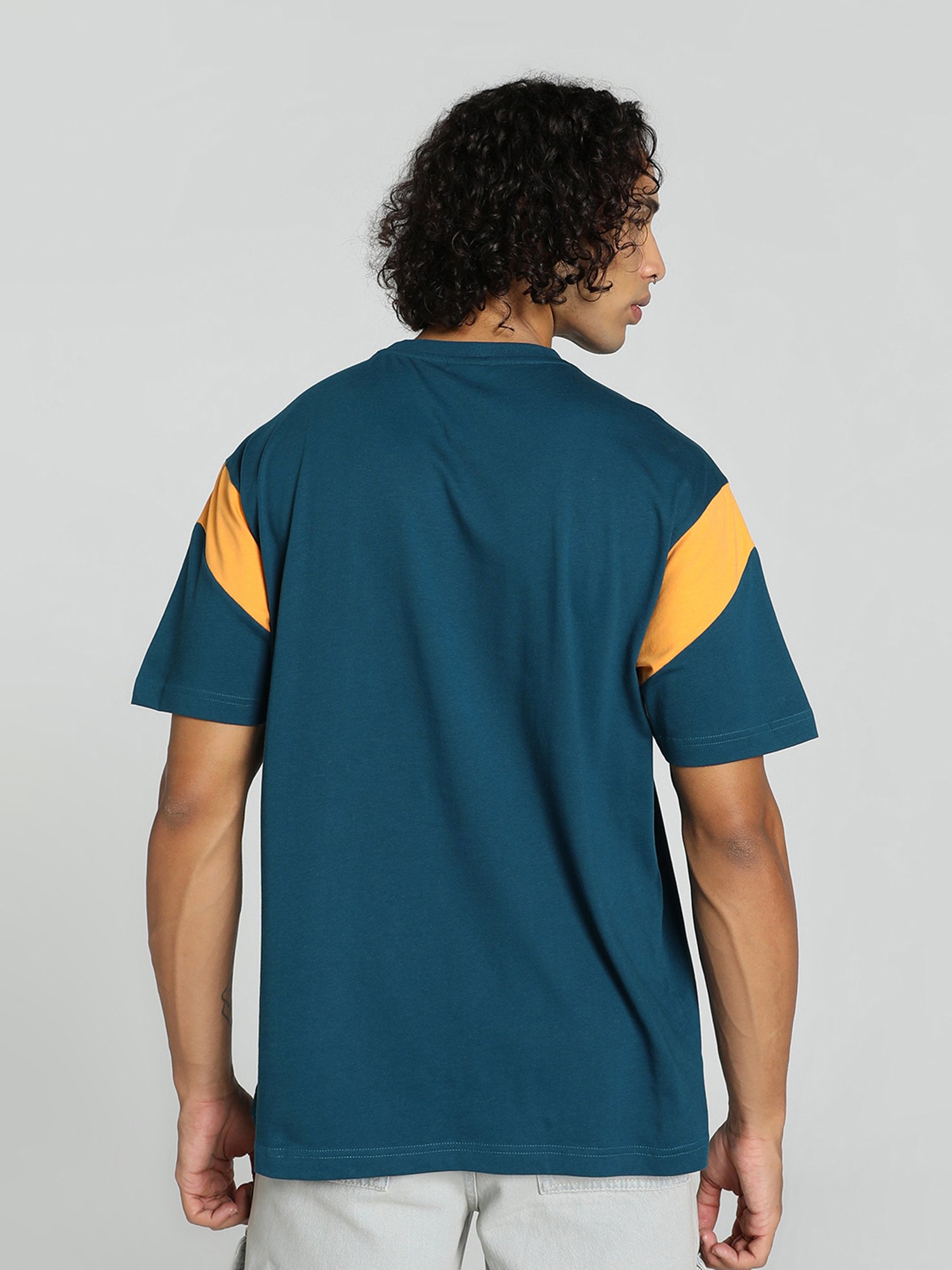 Puma x DC Ocean Blue Relaxed Fit Graphic Print Cricket T-Shirt