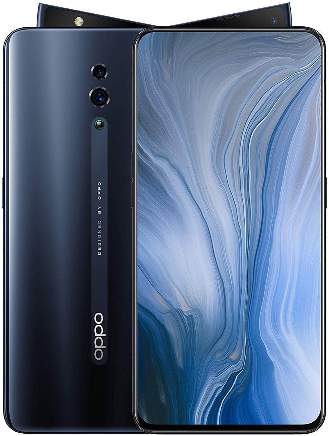 Oppo Reno Dual-SIM 256GB ROM, 6GB RAM (GSM Only, No CDMA) Factory Unlocked 4G/LTE Smartphone - Jet Black