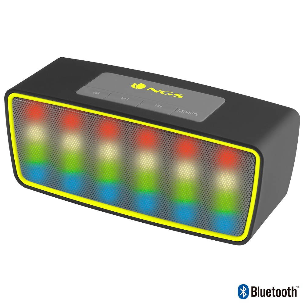 NGS 3W Roller Glow Black Bluetooth Speaker Model ROLLERGLOWBLACK
