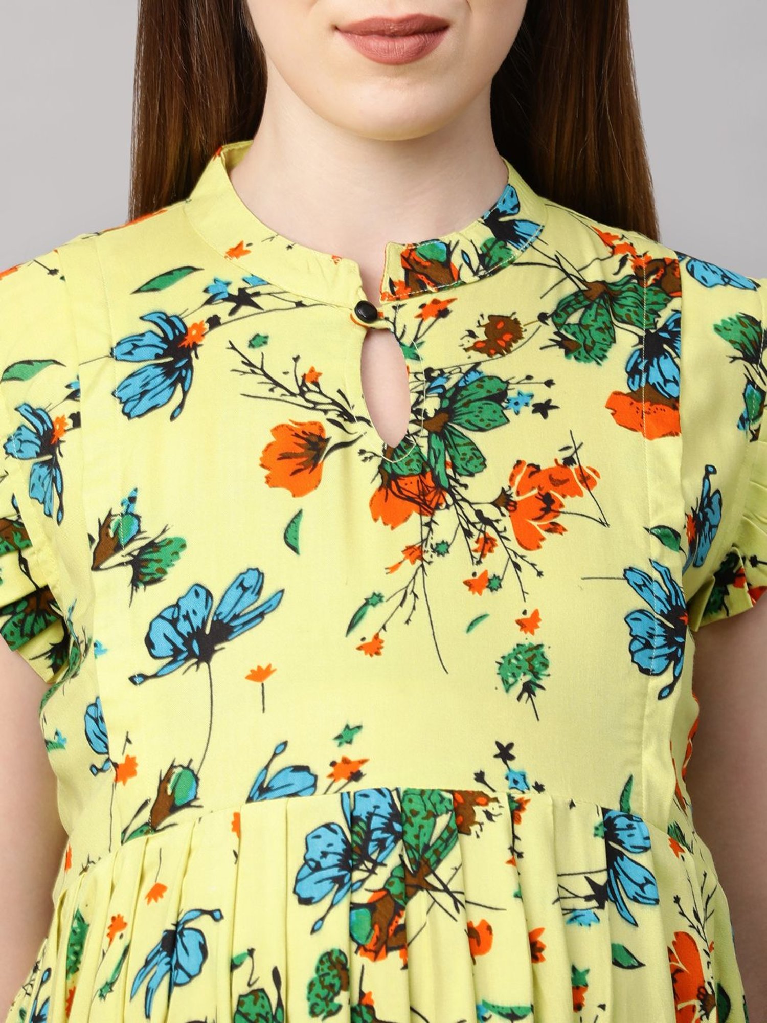 Mine4Nine Multicolor Printed Maternity Kurta