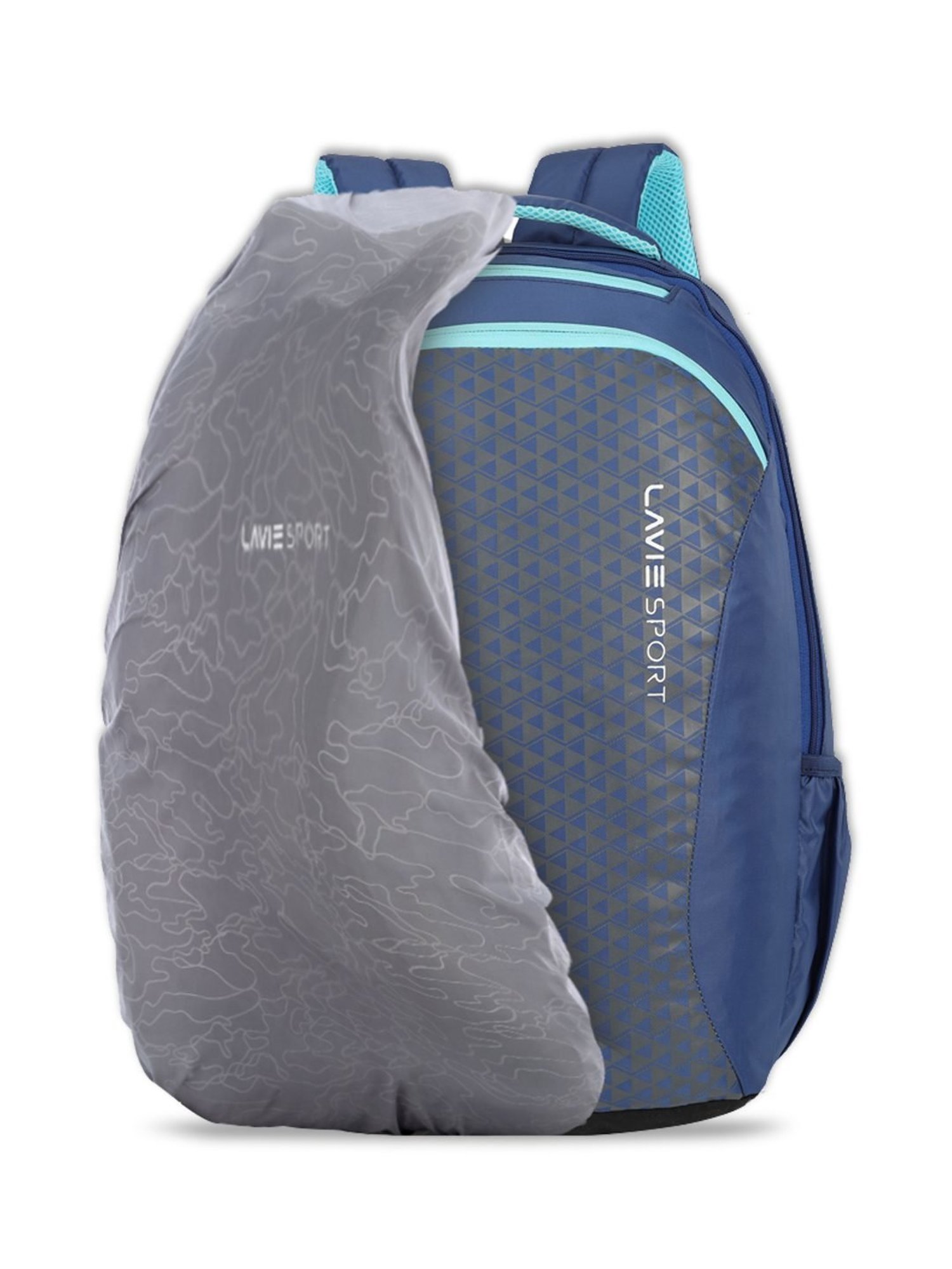 Lavie Sport Rapid Teal Green Polyester Medium Laptop Backpack with Rain Cover